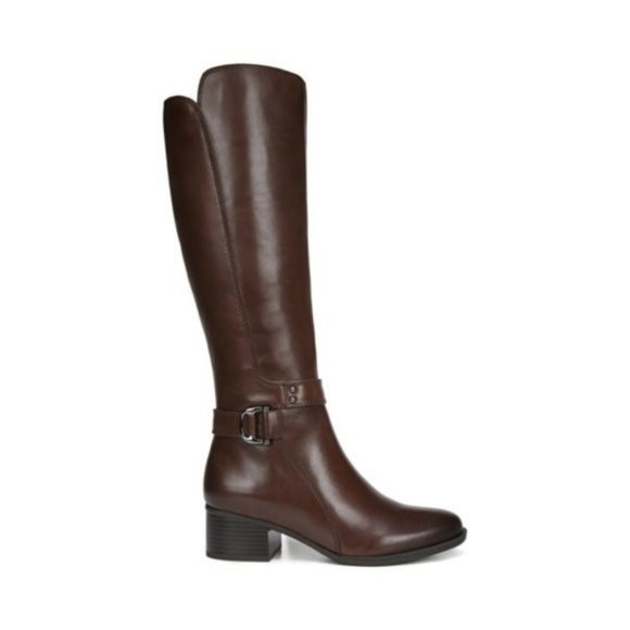 Naturalizer Koka Chocolate Leather Boots - Picture 1 of 5